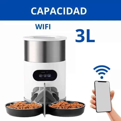 DISPENSADOR AUTOMATICO DOBLE ROBOT MASCOTAS - 5