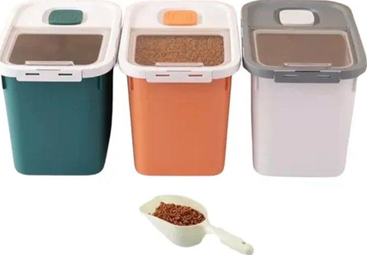 CONTENEDOR ALIMENTO MASCOTAS XL 10KG ANTIHONGOS - 1