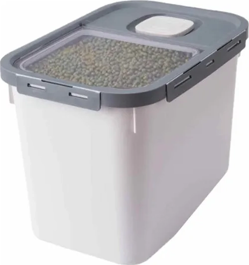 CONTENEDOR ALIMENTO MASCOTAS HERME TICO COLOR GRIS - 5
