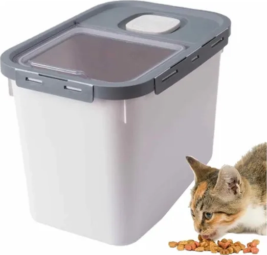 CONTENEDOR ALIMENTO MASCOTAS HERME TICO COLOR GRIS - 7