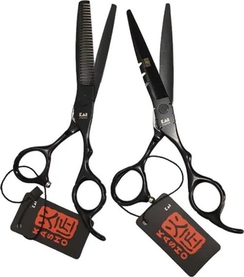 SET TIJERA PELUQUERIA NAVAJA + ESCULPIDORA 6'' - 2