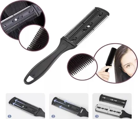 KIT TIJERAS + CAPA + ACCESORIOS BARBERIA PROFESIONAL - 7