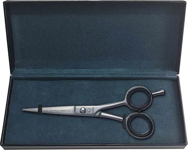 TIJERA CUTX ESCULPIDORA 5.5 GRIS MATE ESTUCHE PLATEADO - 3