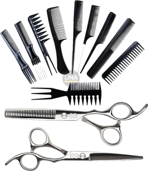 SET TIJERAS CORTAR PELO + PEINE - 1