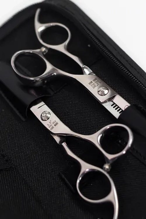 KIT TIJERAS ESCULPIDORA + FILO NAVAJA + ESTUCHE REGALO - 3