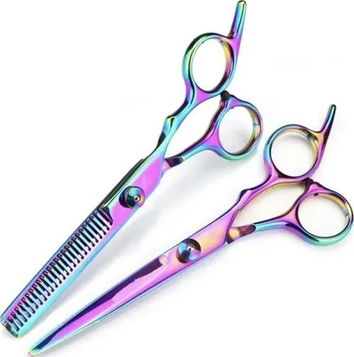 SET TIJERA CORTE FILO NAVAJA + ESCULPIDORA TORNASOL - 1
