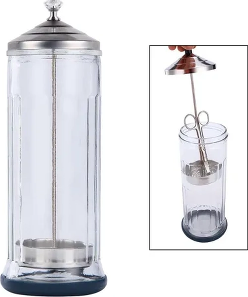 BOTELLA DESINFECTANTE VIDRIO PELUQUERIA GRANDE - 5