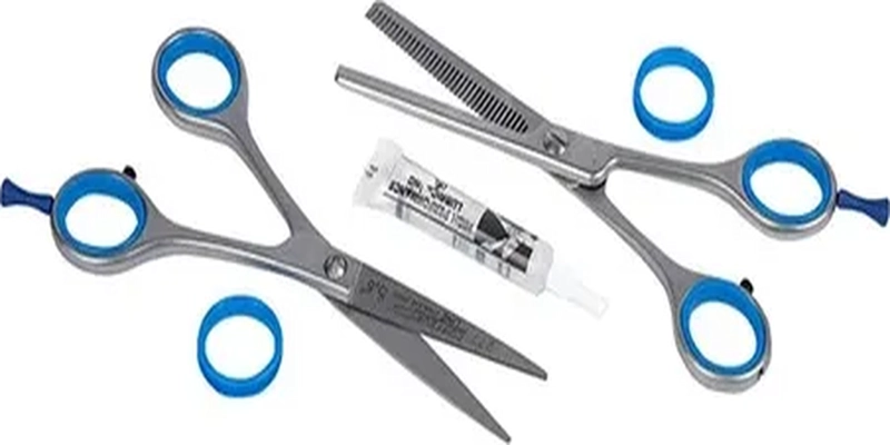 SET TIJERAS KIEPE ACADEMY 5.5 PROFESIONAL PLATEADO - 3