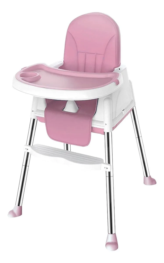 SILLA COMER ESHOPANGIE 2 EN 1 PLEGABLE COLOR ROSA - 1