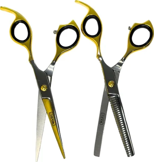 SET TIJERAS WAHL 6'' FILO NAVAJA + ESCULPIDORA - 3