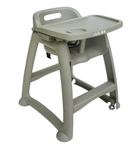 SILLA COMEDOR BEBE  CON RUEDAS + MESA - 1