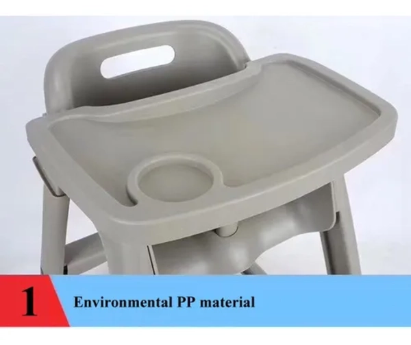 SILLA COMEDOR BEBE  CON RUEDAS + MESA - 2