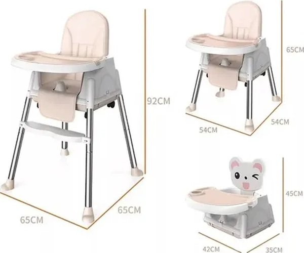 SILLA COMER ESHOPANGIE 2 EN 1 PLEGABLE COLOR CELESTE - 2