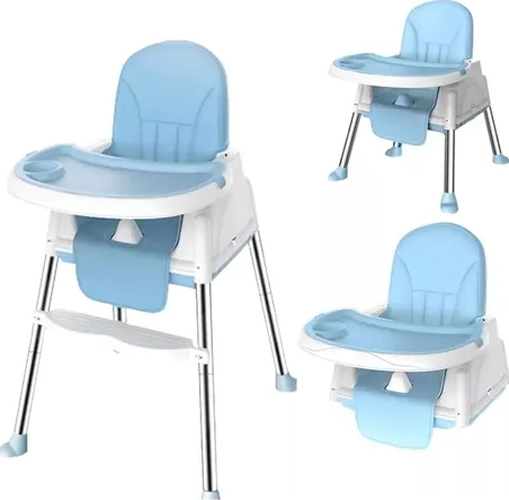 SILLA COMER ESHOPANGIE 2 EN 1 PLEGABLE COLOR CELESTE - 4