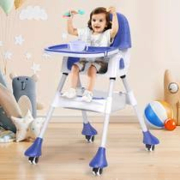 SILLA COMER PORTATIL KINDER MULTIUSO CON RUEDAS - 2