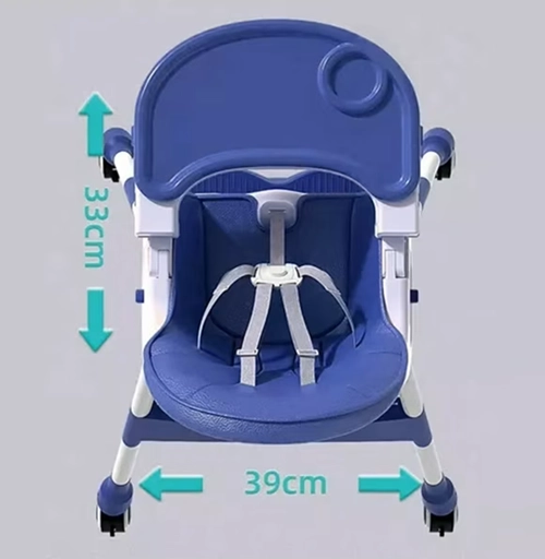 SILLA COMER PORTATIL KINDER MULTIUSO CON RUEDAS - 3