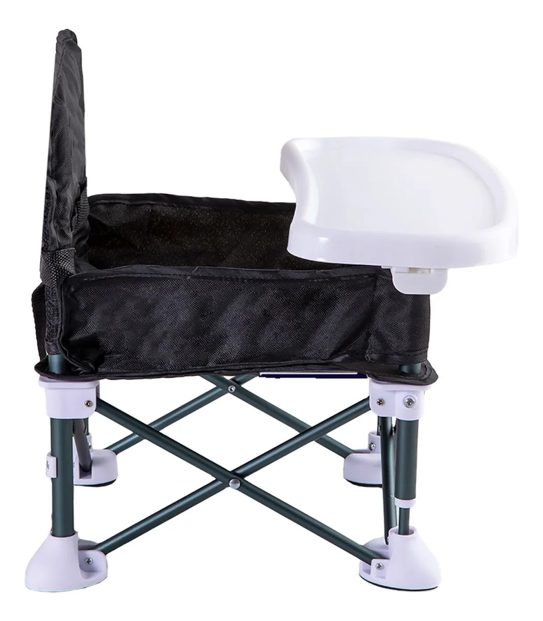 SILLA COMER PLEGABLE CAMPING XT01 COLOR NEGRO - 3