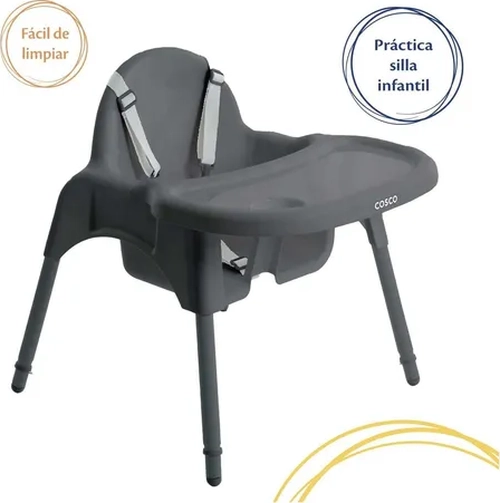 SILLA ALTA BEBE  COSCO COOK COLOR GRIS - 2