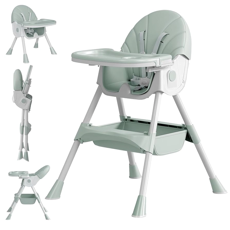 SILLA COMER PORTATIL 2 EN 1 ECOCUERO IMPORTADA - 3