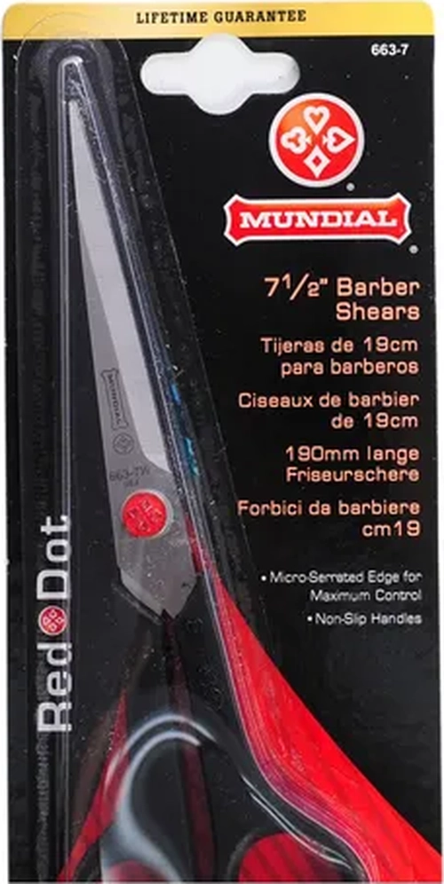 MUNDIAL RED DOT TIJERA CORTE MICRODENTA 7.5 663 - 3