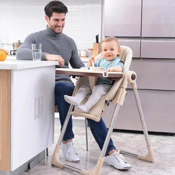 SILLA COMER REGULABLE ECOCUERO CELESTE M.O. - 4