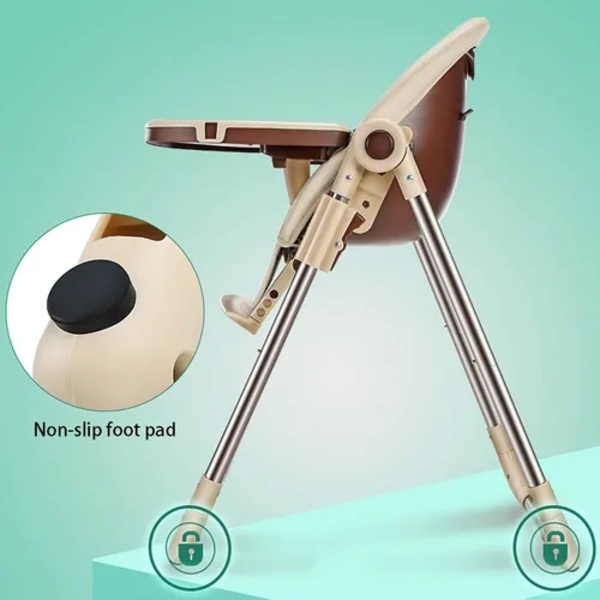 SILLA COMER REGULABLE ECOCUERO CELESTE M.O. - 5