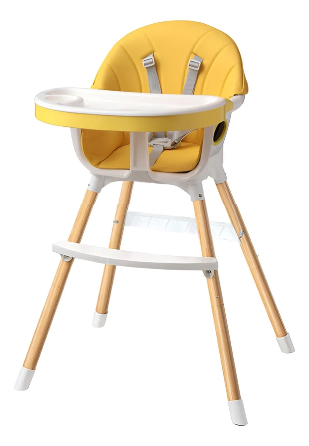 SILLA COMER 2 ALTURAS FUNDAS + CINTURON AMARILLO NORDICO - 1