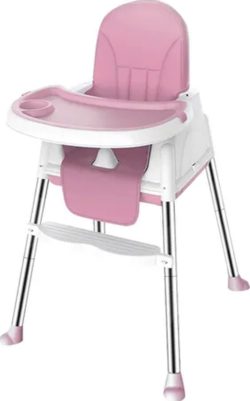 SILLA COMER ESHOPANGIE 2 EN 1 PLEGABLE COLOR ROSADO - 1