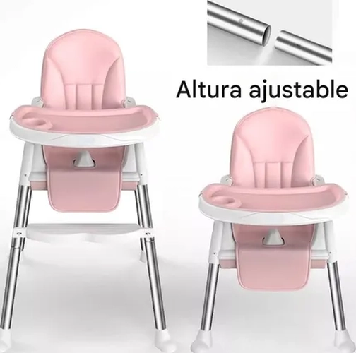 SILLA COMER ESHOPANGIE 2 EN 1 PLEGABLE COLOR ROSADO - 3