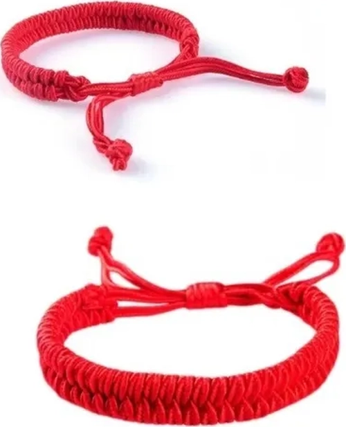 PACK 2 PULSERAS HILO ROJO PROTECCION AJUSTABLE - 3