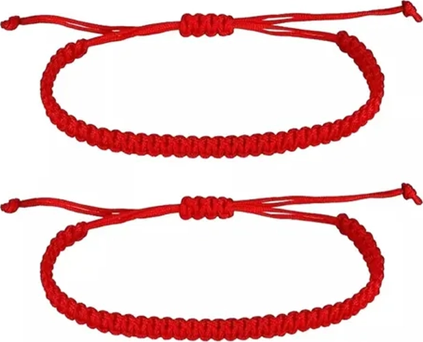 PACK 2 PULSERAS HILO ROJO PROTECCION AJUSTABLE - 5