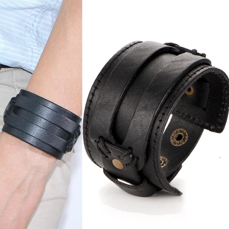 BRAZALETE VIKINGO ECO CUERO - 2