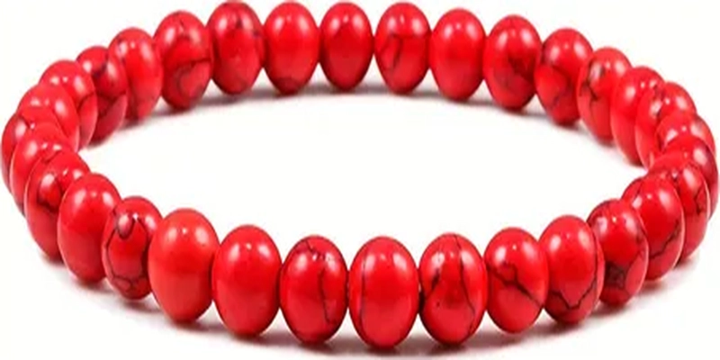 PULSERA ROJA PIEDRAS PROTECCION HOMBRE/MUJER - 8