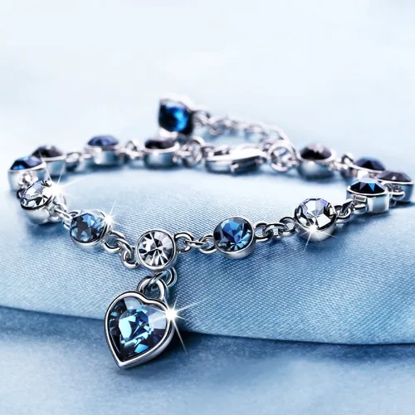 PULSERA PLATA 925 PIEDRA AZUL REGALO VACACIONES - 2