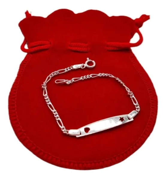 PULSERA PIOCHA BEBE  PLATA 925 - 4