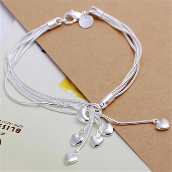 PULSERA BRAZALETE PLATA 925 CORAZON ANIVERSARIO MUJER - 3