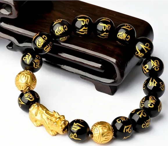 PULSERA OBSIDIANA NEGRA FENG SHUI PI XIU - 3