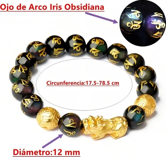 PULSERA OBSIDIANA NEGRA FENG SHUI PI XIU - 5