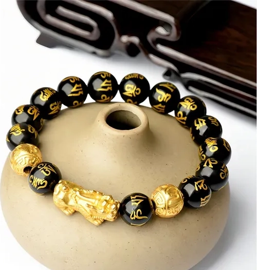 PULSERA OBSIDIANA NEGRA FENG SHUI PI XIU - 7