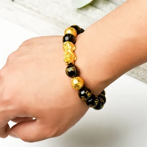 PULSERA OBSIDIANA NEGRA FENG SHUI PI XIU - 8