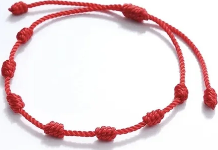 PULSERA HILO ROJO 7 NUDOS PROTECCION AJUSTABLE - 1