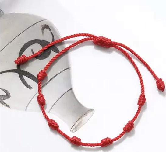 PULSERA HILO ROJO 7 NUDOS PROTECCION AJUSTABLE - 2
