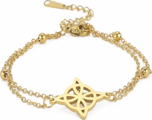 PULSERA NUDO BRUJA ACERO QUIRURGICO AJUSTABLE - 2