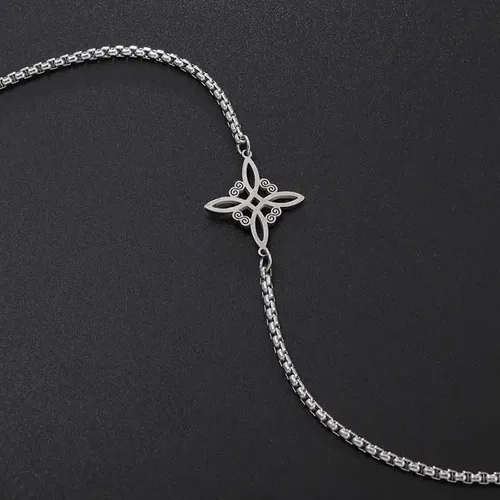 PULSERA NUDO BRUJA ACERO QUIRURGICO AJUSTABLE - 4