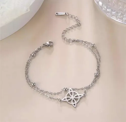 PULSERA NUDO BRUJA ACERO QUIRURGICO AJUSTABLE - 5