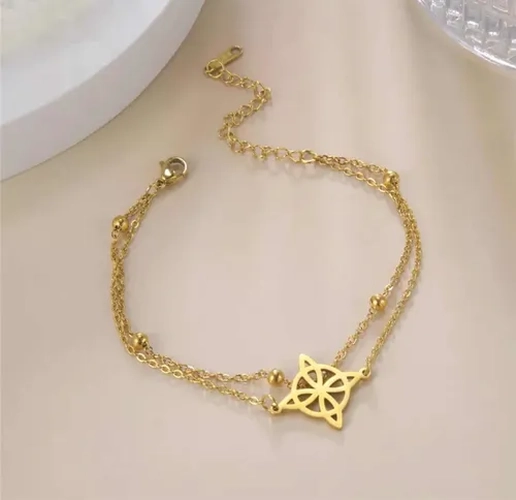 PULSERA NUDO BRUJA ACERO QUIRURGICO AJUSTABLE - 7