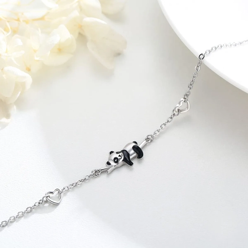 PULSERA PLATA 925 PANDA ANIMALES MUJER - 4