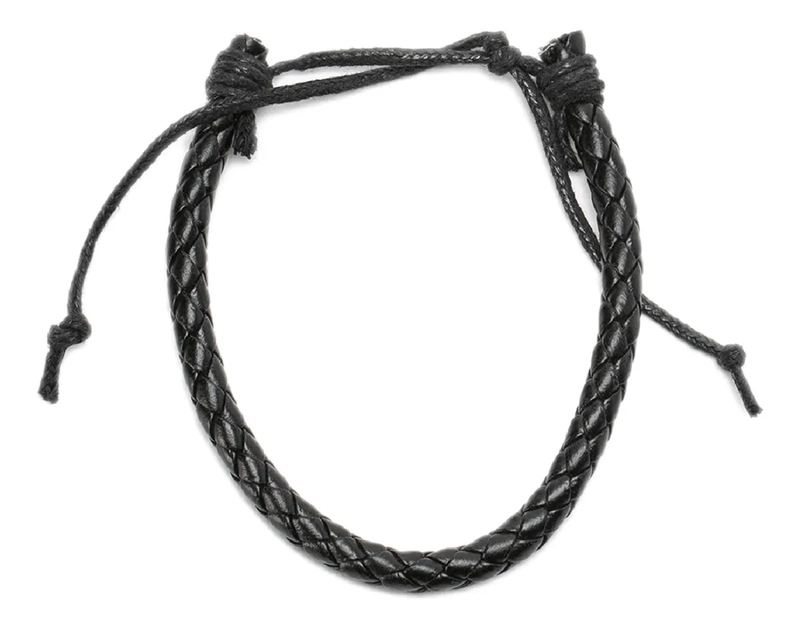 PULSERA AJUSTABLE CUERO TRENZADO HOMBRE - 1