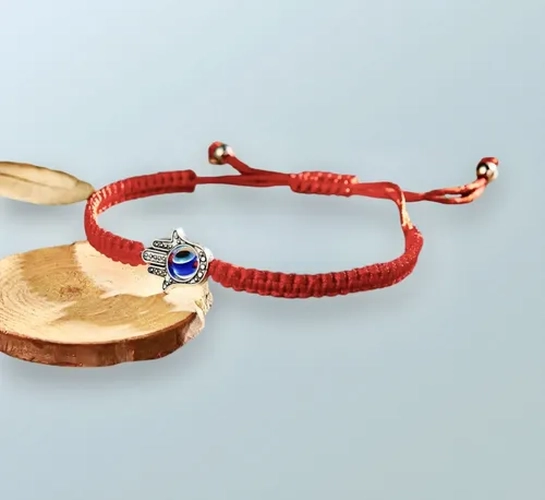 PULSERA ROJA OJO TURCO MANO FATIMA PROTECCION - 3