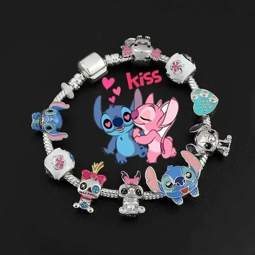 PULSERA STITCH IMPORTADA CON CHARMS - 2